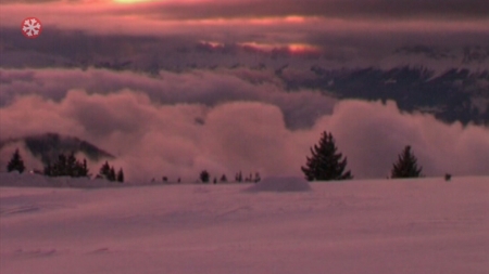 Sonnenuntergang über Grenoble